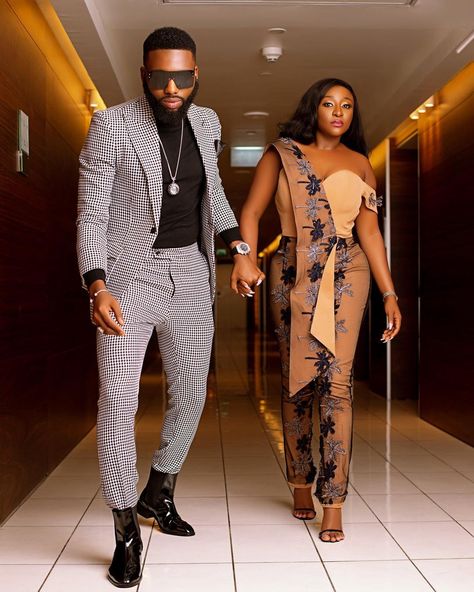 Ini Edo And Swanky Jerry Step Out In Style - Celebrities - Nigeria Swanky Jerry, Naija Fashion, Save My Marriage, Marrying My Best Friend, Look Younger, Stretch Dress, African Women, Sport Fashion, Favorite Celebrities