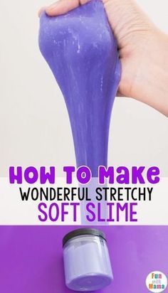 Easy How To Make Slime Recipes Tutorial - Fun with Mama Slime With Borax, Slime With Glue, Make Slime At Home, Sensory Recipes, Basic Slime Recipe, Sticky Slime, Borax Slime, Slime Ingredients, Slime Video