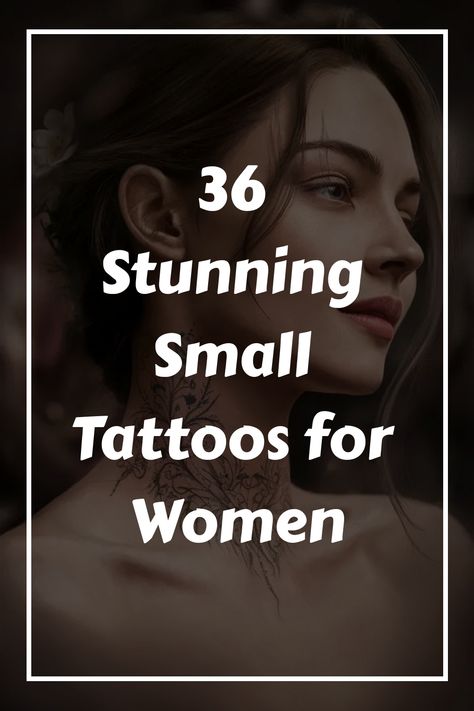 36 Stunning Small Tattoos for Women Dark Tiny Tattoos, Tattoos That Can Be Added To, Tattoo Ideas Female Recovery, Minimalist Unique Tattoo, 2.5 Inch Tattoo, Tattoo Ideas Back Neck, Love Thyself Tattoo, Best Small Tattoos For Women Classy, Tiny Tattoo Ideas Female