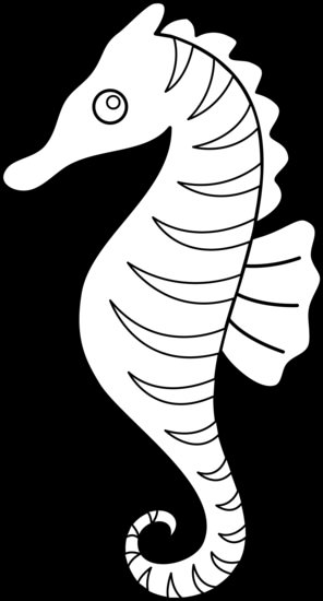 Seahorse Line Art Seahorse Template Free Printable, Seahorse Coloring Pages, Seahorse Outline, Seahorse Drawing, Tre Kunst, Ocean Coloring Pages, Fish Template, Fish Coloring Page, Horse Coloring Pages