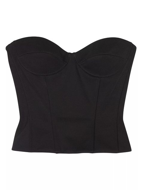 Shop Balenciaga Bustier Top | Saks Fifth Avenue Bustier Top Corsets, Black Bustier Top, Balenciaga Top, Balenciaga Clothing, Black Bustier, Strapless Bustier, Strapless Corset, Strapless Tops, Bustier Top