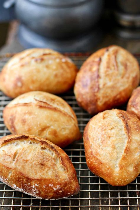 Bread Recipes Easy, Homemade Bread Recipes, Artisan Rolls, Crusty Rolls, German Bread, Knead Bread Recipe, Homemade Bread Recipes Easy, Artisan Bread Recipes, Knead Bread