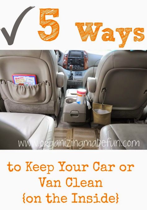 It's almost fall - school just started! But, you are determined that THIS year you are going to have an organized car! @OrganizeMadeFun has got the solution for YOU! She shares all kinds of great ways she has learned to keep the vehicles organized and clean for GOOD! Minivan Organization, Van Organization, Vehicle Cleaning, Automotive Care, Car Cleaning Hacks, Organized Life, Organization Inspiration, Car Hacks, Car Maintenance