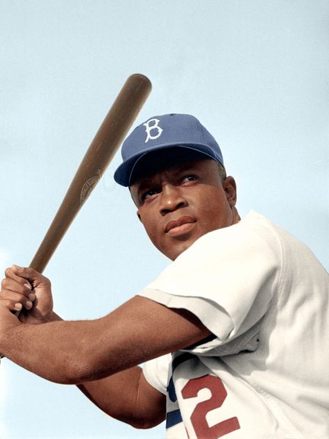 Jackie Robinson Facts, Brooklyn Dodgers, Jackie Robinson, Dodgers Baseball, Sports Hero, Mlb Players, Play Baseball, Sports Photos, Vintage Baseball