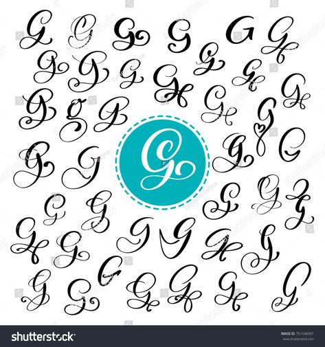 Lettering Alphabet Handwritten, G Calligraphy, Logo Packaging Design, Flourish Calligraphy, Lettering Tattoo, Handwriting Alphabet, Tattoo Lettering Fonts, Doodle Fonts, Hand Lettering Fonts