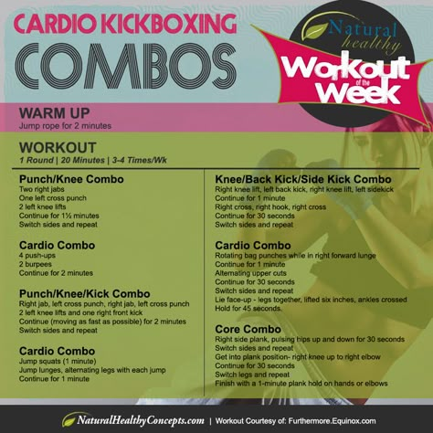 The Calorie-Blasting Kickboxing Workout - 1 round - 20 minutes - 3 to 4 At Home Kickboxing Workout Without Bag, Boxing Combos For Fitness, At Home Kickboxing Workout With Bag, Kickboxing Workout With Bag, Kickboxing Combos, Kickboxing Workout Routine, Cardio Kickboxing Routine, Kickboxing Routine, Cardio Kickboxing Workout