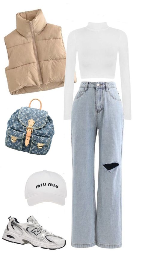 Casual College Outfits, Winter Fashion Outfits Casual, Casual Preppy Outfits, Trendy Outfits For Teens, Everyday Fashion Outfits, Casual Day Outfits, Quick Outfits, Cute Preppy Outfits, Easy Trendy Outfits