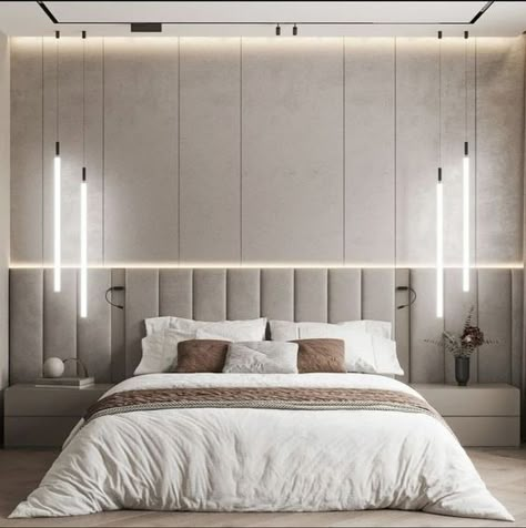 Main Bedroom Headboard Ideas, Bedroom Design Styles, Stylish Bedroom Design, Bedroom Interior Design Luxury, Modern Bedroom Interior, Luxury Bedroom Design, Luxury Bedroom Master, Bedroom Decor Design, Bedroom Bed Design