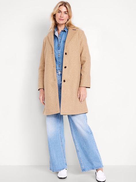 Long Coat Outfit, Polished Casual, Perfect Coat, Fantasy Closet, Fall Capsule Wardrobe, Car Coat, Fall Coat, Coat Outfits, Old Navy Women