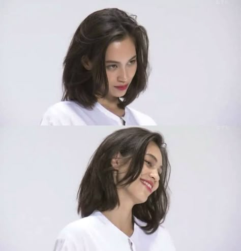 Haircut Asian, Mizuhara Kiko, Kiko Mizuhara, Trendy Haircuts, Grunge Hair, Dream Hair, Shoulder Length Hair, Hairstyles With Bangs, Dark Hair