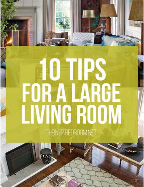 Since living and dining areas in my condo are one in the same, I'll be using some of these tips. Awkward Living Room Layout, Small Room Decor, Large Family Rooms, Furniture Placement, Up House, Livingroom Layout, Furniture Layout, Room Remodeling, Large Living Room