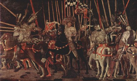 The Counterattack of Michelotto da Cotignola at the Battle of San Romano (about 1455), wood panel, 182 × 317 cm, Musée du Louvre, Paris Louvre Paris, Louvre Museum, World Of Color, Art Reproductions, Gifts In A Mug, The Middle, Artwork Prints, Photographic Print, Photo Printing