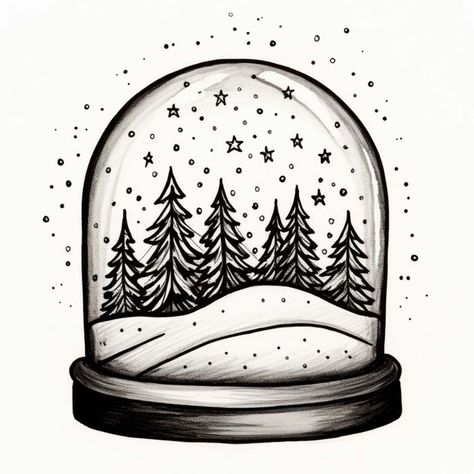 Embrace the whimsy of the season with our collection of 20 Christmas Doodle Ideas! 🎄✏️ Capture the cozy charm of cold-weather creativity with festive and delightful doodles. Perfect for adding a touch of holiday magic to your sketches and creative projects. Dive into the joy of doodling this Christmas! #ChristmasDoodles # Snowglobe Doodle, Bullet Journal Drawings, Winter Doodles, Christmas Bullet Journal, Globe Drawing, Globe Clipart, Winter Journal, Journal Drawings, Kids Christmas Coloring Pages