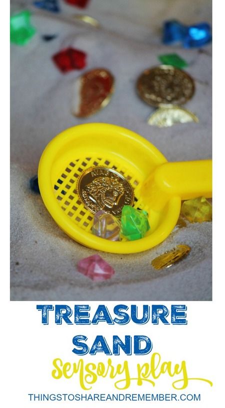 Treasure Sand Sensory Play Sand Sensory Play, Pirate Activities Preschool, Pirate Preschool, Pirate Unit, Preschool Classrooms, Sensory Play Ideas, Sensory Equipment, Preschool Sensory, Pirate Activities