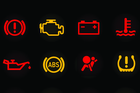 What Do Check Engine and Other Car Warning Lights Mean? Car Check Engine Light, Check Engine Light, Check Engine Light Tattoo, Car Clubs Logo, Road Safety Signs, Polo Car, Car Logo Design, Lit Meaning, Oil Service