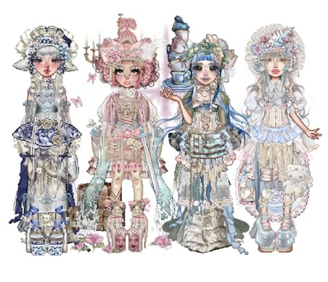 Rococo Everskies, Everskies Cute Outfits, Everskies Kawaii, Adopt Clothes, Everskies Fits, Mcbling Fashion, Everskies Outfits, Fashion Gal, Hello Kitty Aesthetic