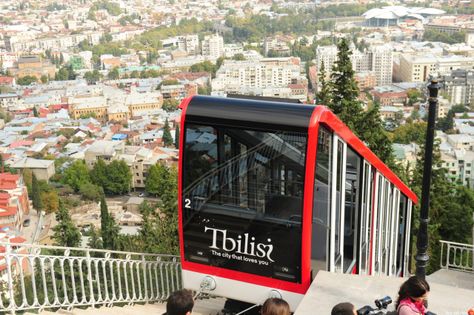 Tbilisi Funicular Railway - Tbilisi Loves You Georgia Country, Georgia Travel, People Of Interest, Ancient Civilizations, Eastern Europe, Wonderful Places, Dream Vacations, Places To Travel, Tourism