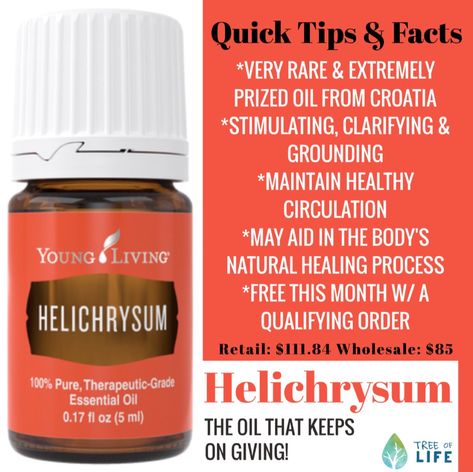 Young Living Helichrysum, Essential Oils For Chakras, Young Living Products, Helichrysum Essential Oil, Essential Oil Companies, Healing Essential Oils, Essential Oils Guide, Yl Essential Oils, Essential Oils Gifts