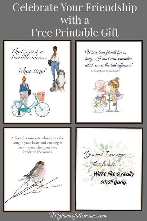 Friends Printables Free, Friendship Card Printable, Free Printable Friendship Quotes, Free Printable Birthday Cards For Sister, Sisters Make The Best Friends Printable, Printable Friendship Quotes, Friendship Day Cards, Friendship Printables, Love You Bestie