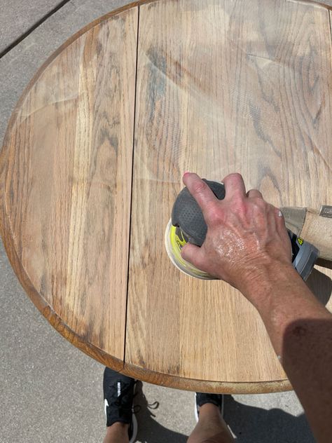 Small Drop Leaf Table Redo, Drop Leaf Table Makeover, Drop Leaf Table Redo With Stencil, Paint Round Leaf Table, Repair Damaged Table Top Wood Furniture, Painted Vintage Drop Leaf Table, Side Table Redo, Refinished Table, Side Table Makeover