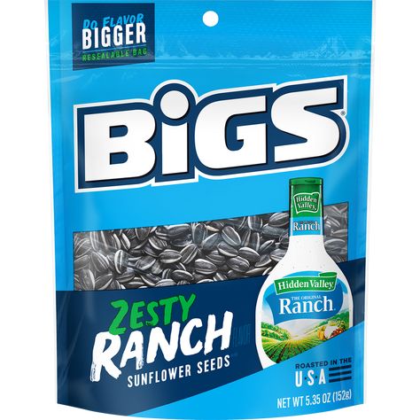 Bigs Sunflower Seeds, Zesty Ranch, Low Carb Lifestyle, Buttermilk Ranch, Hidden Valley Ranch, Hidden Valley, Ranch Seasoning, Fire Roasted, Dill Pickle