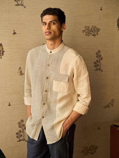 Screen Shirt Men Western Wear, Mens Linen Shirts Casual, Linen Menswear, Boys Shirts Style, Unisex Garments, Shirts Mens Fashion, Mens Style Inspiration, Short Kurtas, Kids Linen