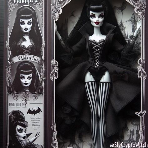 Vampire Doll, Vampire Barbie, New Monster High Dolls, Barbies Pics, Barbie Halloween, Living Dead Dolls, Barbie Fashionista Dolls, Haunted Dolls, Monster High Art