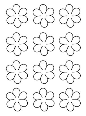 Flowers Activities Template Royal Icing Templates, Macaron Template, Royal Icing Transfers, Fleurs Diy, Flower Shapes, Pola Sulam, Flower Template, Paper Flowers Diy, Mothers Day Crafts