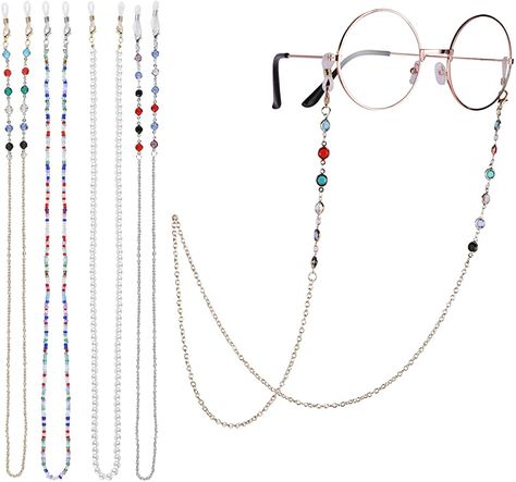 BeadedEyeglass #Beaded #EyeglassChains,4 #Eyeglass #Chains,4PCS #Chains,4 #PCSLanyard #PCS #LanyardEyewear #Lanyard #EyewearStrap #Eyewear #StrapBeaded #Strap #BeadedEyewear #Beaded #EyewearRetainer #Eyewear #RetainerSunglasses #Retainer #SunglassesStrap #Sunglasses #StrapEye #Strap #EyeGlasses #Eye #GlassesChain #Glasses #Chainfor #Chain #forWomen #for #WomenGirls #Women #GirlsGift #Girls #GiftGlasses #Gift #GlassesAccessories #Glasses #AccessoriesDecor #Accessories #Decor Beaded Sunglasses Chain, Eyeglass Chains, Beaded Sunglasses, Eyeglass Strap, Types Of Glasses, Glasses Strap, Sunglasses Strap, Diy Jewlery, Chain Lanyard