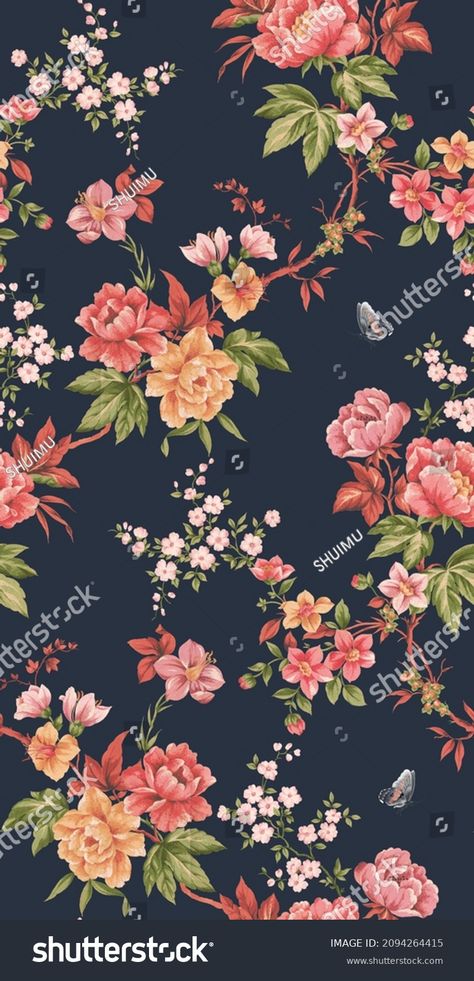 Classic Popular Flower Seamless Pattern Background Stock Illustration 2094264415 | Shutterstock Durga Photo, Allover Flower, Maa Durga Photo, Canadian Smocking, Flower Seamless Pattern, Seamless Floral Pattern, Popular Flowers, Motif Pattern, Maa Durga