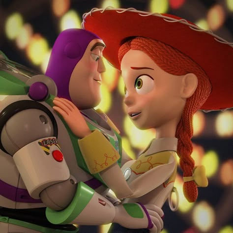 ArtStation - Buzz and Jessie, Takahiro Shima Buzz X Jessie, Jessie Fanart, Pixar Sketches, Buzz And Jessie, Jessie And Buzz, Toy Story Jessie, Dibujos Toy Story, Disney Romance, Disney Couple