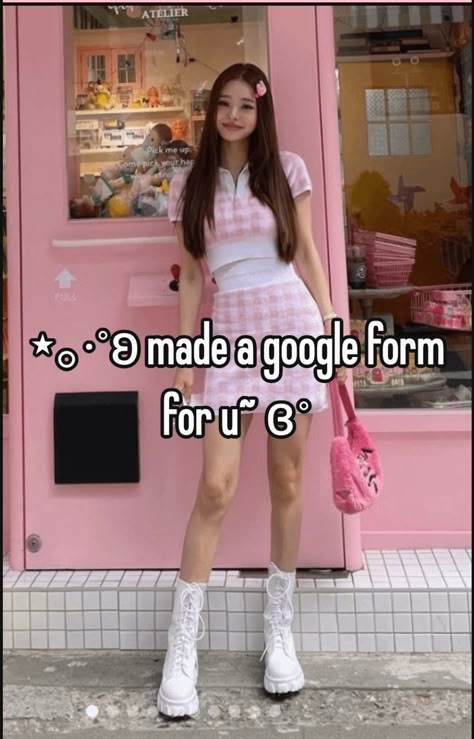 guysss I was messing around on google forms and made a cute personality question form, hope you like it! Can't wait to read your responses~🧋🎀

#quiz #questionnaire #googleformconfessions #songjia #cute #aesthetic #whisper #personality #quizzes #bored #coquette #aestheticstyle #kbeautyaddict #girlblogger #girlblog #questions #fashion #pink #pinkaesthetic #🎀 Cute Things To Post On Snapchat Story, Show Off Aesthetic, What To Do On Google Slides, Kinds Of Aesthetics Outfits, Gia Core Aesthetics, Pinterest About Me Ideas, How To Have A Cute Personality, Things To Search Up On Amazon, What To Talk About On The Phone