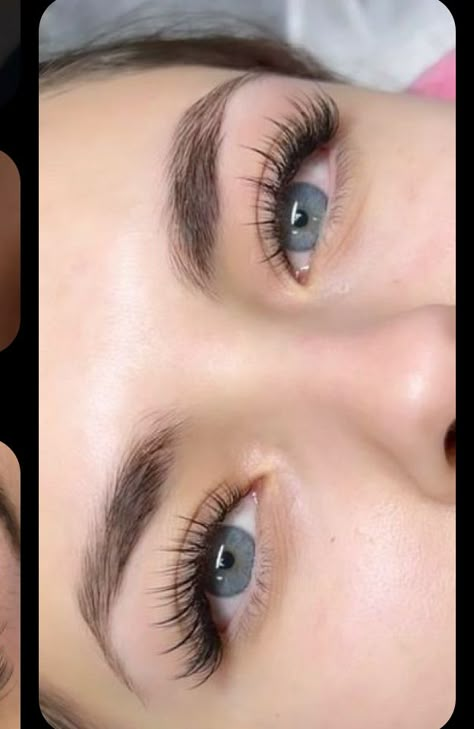 Doe Eye Lashes Extensions, Lash Extensions Doe Eye, Doe Eye Lash Extension, Whispy Open Eye Lashes, Wispy Hybrid Cat Eye, Cat Eyelashes, Natural Wispy Lashes, Lash Tips, Brow Lash