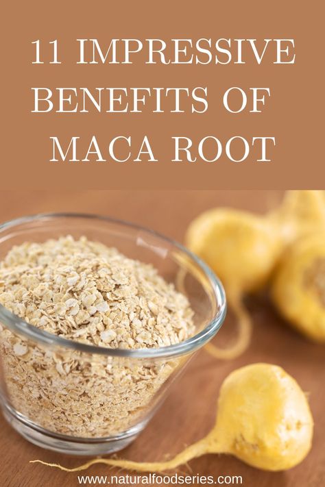 Maca Root is packed with impressive health benefits. Some of these benefits includes improving blood flow, boosting make fertility, buffering the effects of stress, boosting the immune system, boosting libido. #macaroot #macarootbenefits Maca Fertility, Superfoods Benefits, Maca Benefits, Gut Health Diet, Superfood Recipes, Maca Root, Superfood Smoothie, Superfood Powder, Nourishing Foods