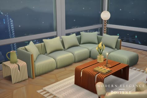 Bostyny | Creating Sims 4 CC | Patreon Sims 4 Cc Furniture Living Rooms, The Sims 4 Packs, Sims 4 Expansions, Couch And Loveseat, Sims 4 Cc Furniture, Sims 4 Collections, Best Sims, Couch Set, Vintage Living Room