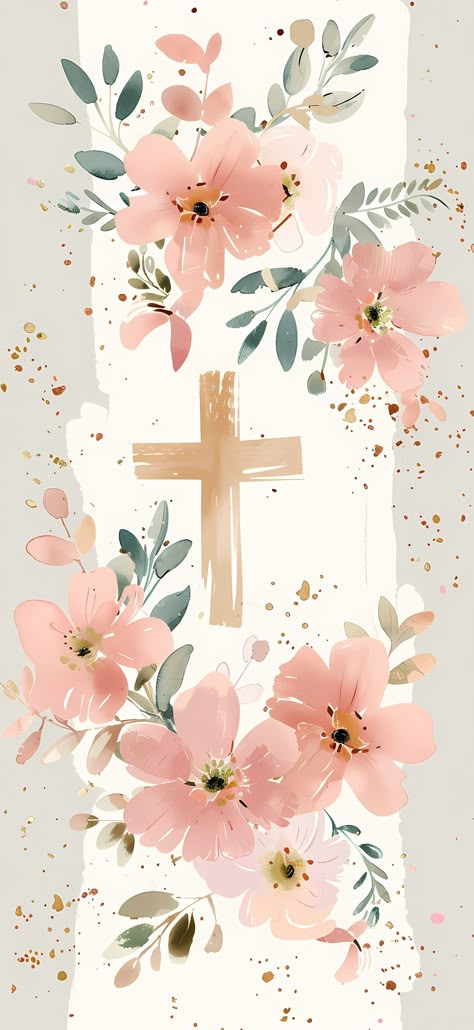 Christian Iphone Wallpaper, Backgrounds Girly, Wallpaper Bible, Christian Quotes Wallpaper, Cross Wallpaper, Christian Backgrounds, Floral Wallpaper Iphone, Easter Wallpaper, Christian Wallpapers