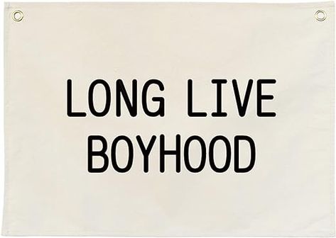 Amazon.com: Canvas Banner Hanging Flag Banner for Nursery and Playroom Wall Décor for Kids Trendy Room Décor for Boys and Girls (Long live boyhood) : Home & Kitchen Long Live Boyhood, Nursery And Playroom, Trendy Room, Playroom Wall Decor, Canvas Banner, Hanging Flag, Playroom Wall, Hanging Canvas, Flag Banner