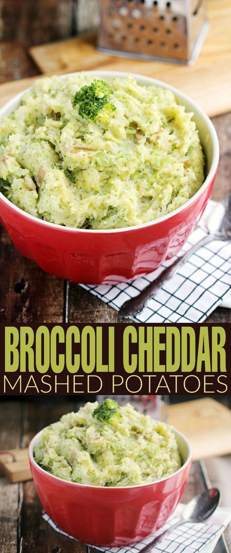 Dental Post, Cheddar Mashed Potatoes, Broccoli And Potatoes, Perfect Mashed Potatoes, With Mashed Potatoes, Vegetable Side Dishes Recipes, Vegetarian Side Dishes, Potato Puree, Hidden Veggies