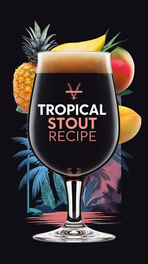 How to Brew Tropical Stout: Island Vibes, Rich Rhythms, Dark Delights  Tropical Stout’s origin was the West Indies, mostly the Caribbean and Africa.  Prior to the 2015 Beer Judge Certification Program (BJCP) guidelines, this style was known as the Foreign Extra Stout (FES) style.  The change was brought about to hopefully cast away this style from the shadows  of other stout styles and help it become more noticeable across the craft beer world. Brewing Beer At Home, Guinness Brewery, Mead Wine, Beer Ideas, Beer Brewing Recipes, Craft Beer Recipes, Making Beer, Beer Recipe, I Like Beer