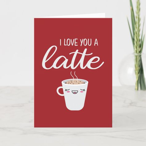 Greeting Card For Husband, Coffee Puns, Jokes And Puns, Love Humor, Card For Husband, Valentine's Day Greeting Cards, Funny Coffee, Funny Valentine, Coffee Humor