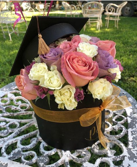 Flower Graduation Decorations, Graduation Floral Arrangements, Grad Flowers Bouquet, Graduation Flower Arrangements, Grad Bouquet Ideas, Graduation Arrangements, Flower Bouquet For Graduation, Graduation Bouquet Ideas, Graduation Flower Centerpieces