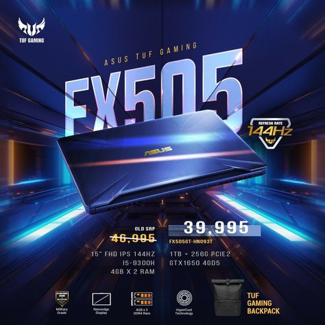 Silicon Valley – Get ASUS TUF Gaming FX505 for ₱39,995 Gaming Laptop Social Media Design, Gaming Ads, Desktop Poster, Ui Design Principles, Photoshop Tutorial Typography, Tuf Gaming, Laptop Design, Asus Tuf, Social Media Advertising Design