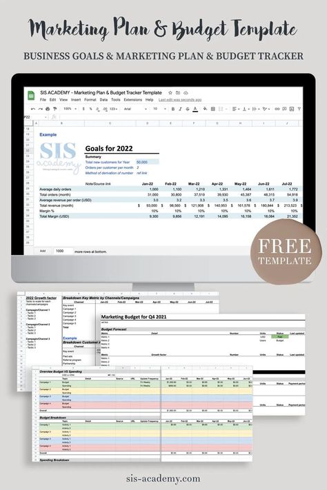 8 Google Sheets Marketing Plan & Report Templates that I Use Every Day Content Strategy Template, Digital Marketing Plan Template, Marketing Plan Template, Digital Marketing Plan, Budget Tracker, Free Market, Study Space, Template Google, Budget Template