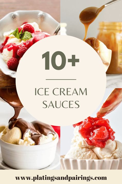 Ice cream is a delicious treat on its own, but it's even better when topped with a flavorful sauce. Here are 10+ of our favorite sauce recipes for ice cream! Ice Cream Sauce Recipes, Ice Cream Toppings Ideas, Ice Cream Sauces, Sauce For Ice Cream, Cream Sauces, Ice Cream Sauce, Ice Cream Sundae Bar, Berry Patch, Cream Sauce Recipes