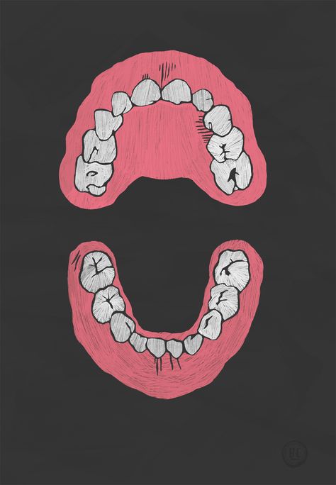 Mouth Graphic Design, Open Mouth Illustration, Open Mouth Drawing, Mouth Illustration, Teeth Illustration, Teeth Drawing, Tooth Cartoon, Teeth Logo, Printmaking Projects