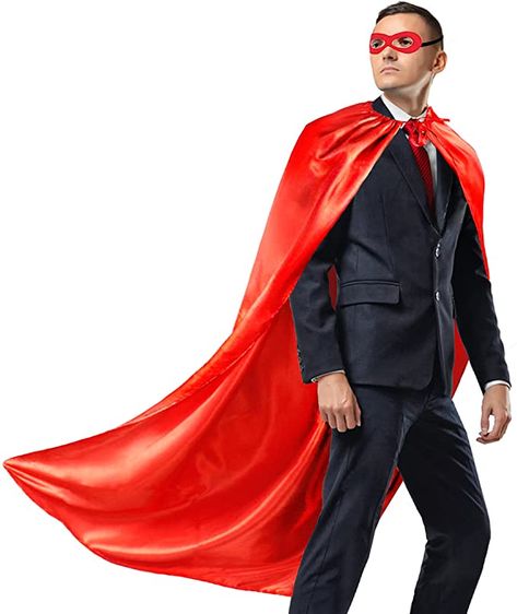 Super Hero Halloween, Blue Superhero, Super Hero Cape, Spirit Day, Yellow Clothing, Reference For Art, Inflatable Costumes, Super Hero Party, Red Clothing