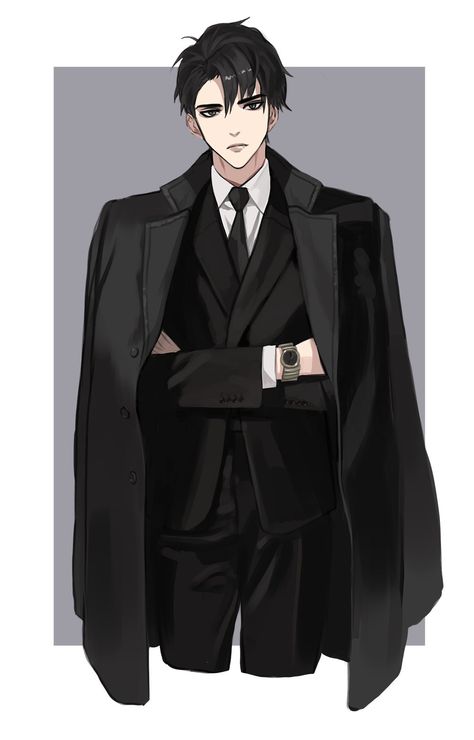 Character Design Male Modern, Anime Suit, Suit Drawing, Male Outfit, Hair Sketch, Omniscient Reader, Dark Anime Guys, Anime Inspired Outfits, Hot Anime