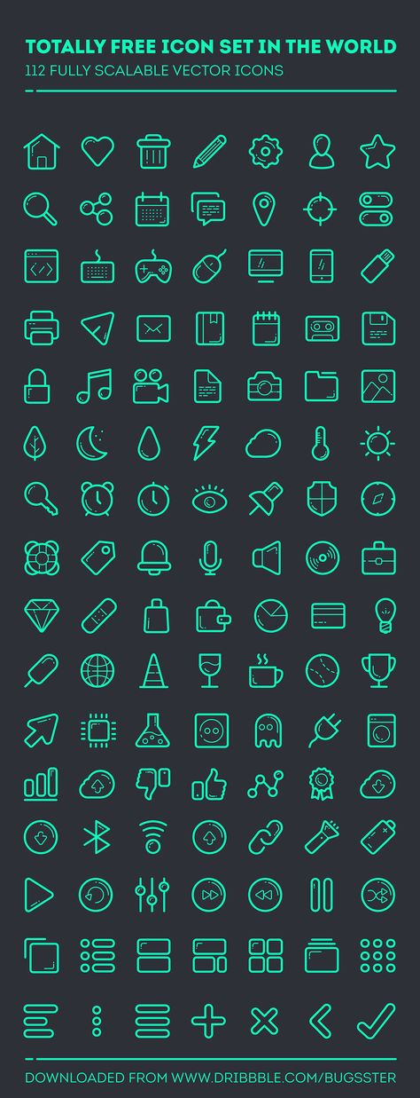 112 Fully scalable vector Icons - Totally Free Icon Set in the World Free Icon Set, Icon Design Inspiration, Social Design, Web Icons, Free Icon, Web App Design, Design Website, Line Icon, Interface Design