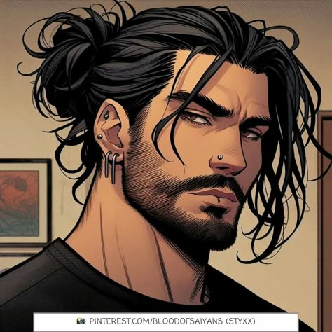 Modern Fantasy, Arte Fantasy, Character Design Male, Male Character, Long Hair Styles Men, Handsome Anime Guys, Book Inspiration, Handsome Anime, Character Portraits