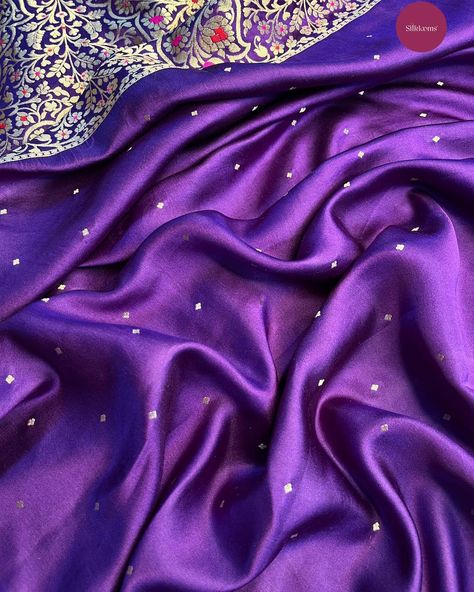 Satin silk Saree. Beautiful Colour Palette. Intricately Woven. Soft Drape. Pls whts app +91 8197455993 for purchases. World wide shipping available Product code: 13AKKAB25 #silklooms #ootd #satinsilksarees #handmade #saree #sareelove #sareedraping #sareelover #sareecollection #traditionalsarees #southindianbrides Festive Purple Unstitched Saree, Luxury Purple Saree, Purple Sari Aesthetic, Luxury Unstitched Purple Saree, Semi-stitched Purple Chinon Saree, South India, Traditional Sarees, Saree Collection, Silk Satin